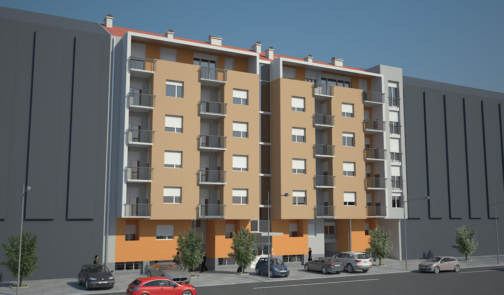 Render stambenog objekta, zgrade, koji bi trebalo da dočara koliko jak sistem za grejanje može da bude potreban u zavisnosti od površine koje se greje, između ostalog.